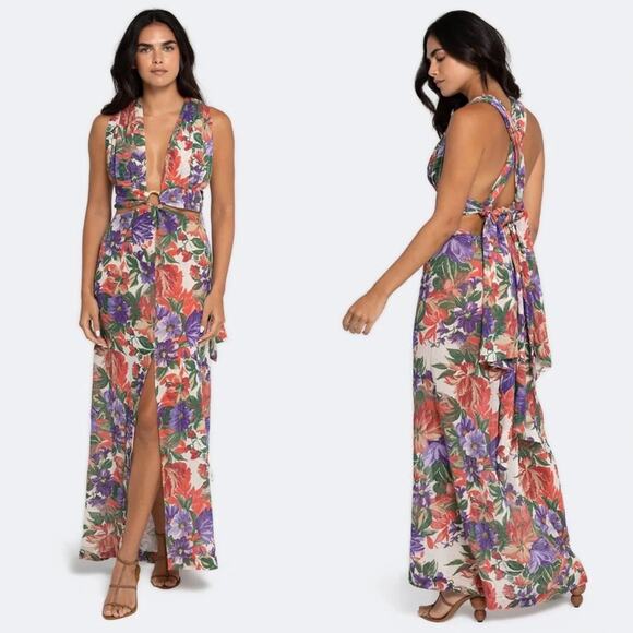 Just BEE Queen Sara Dress Floral C. Gauze